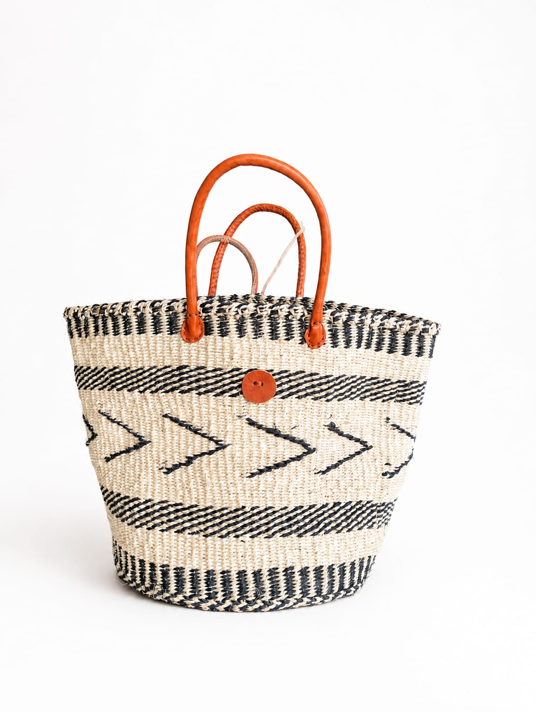 Kiondo Tote — Charcoal Zigzag