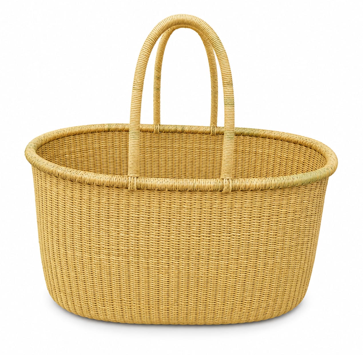 Natural Oval Market Basket