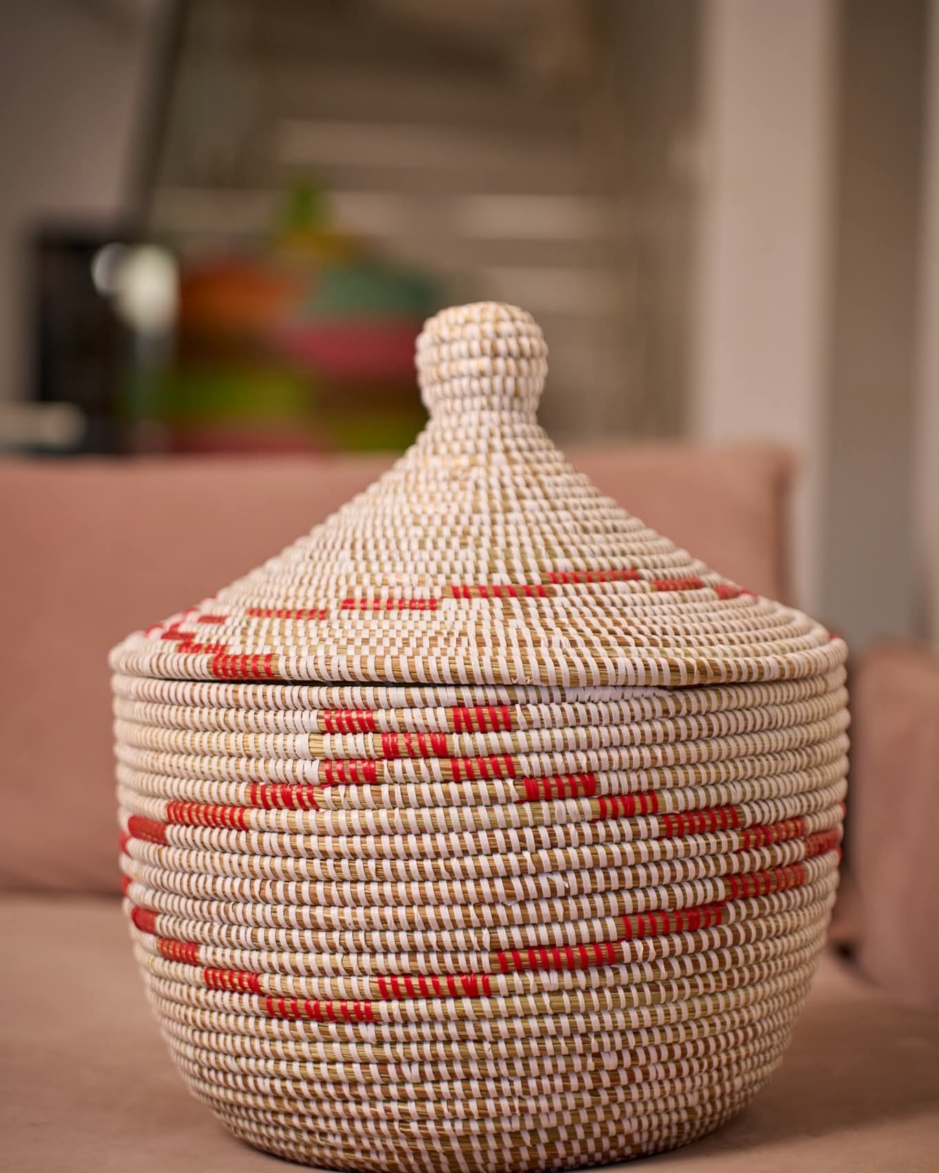 Senegalese Lidded Basket